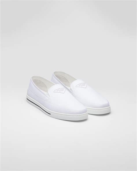 prada white slip on|prada slip on sneakers sale.